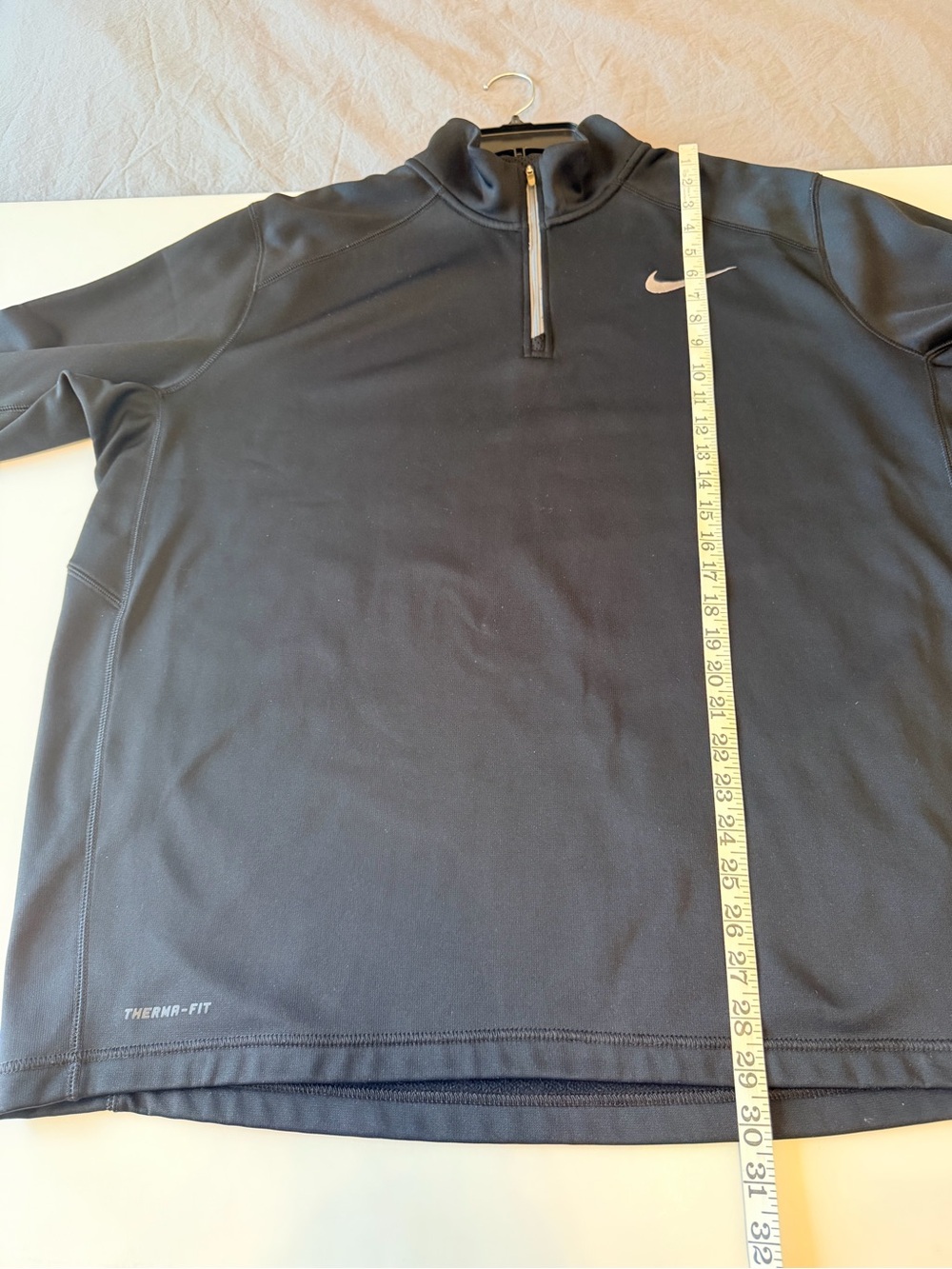 Nike Men's Therma-Fit pullover 1/4 Zip jacket, black and grey, size XL - Picture 6 of 10